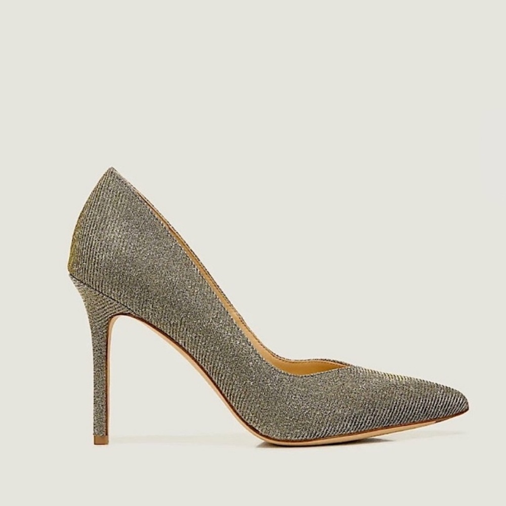 Veronica‎ Beard NEW Nathalia Lurex Metallic Pump Heels Size 10 - Picture 4 of 16